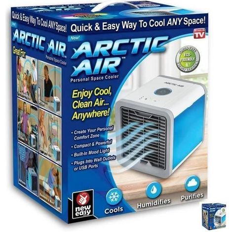 QUOXO Neuestes Modell Luftkühler Arctic Air Personal Space Cooler – Die schnelle und einfache Art der Kühlung (1/5)