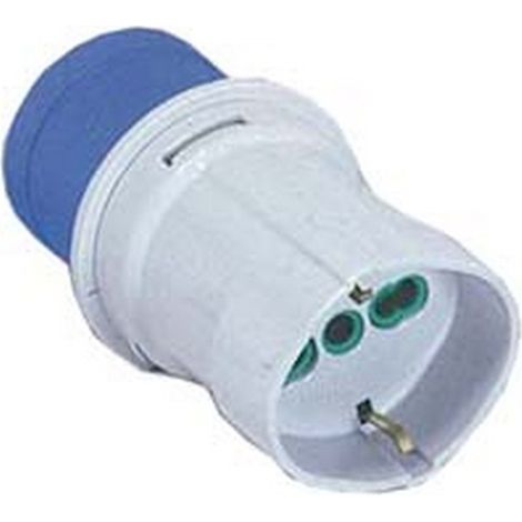 1PZ ADATTATORE INDUSTRIALE CON SPINA CEE 309 IP44 E PRESA BIPASSO E SCHUKO - 16A 73100