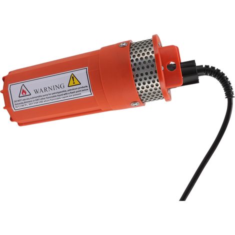 Solarbetriebene Tauchpumpe, 70 m Förderhöhe, 6,5 l Fördermenge, Tiefbrunnenpumpe für Bewässerungsteiche, 24 V Gleichstrom, Orange (1/5)