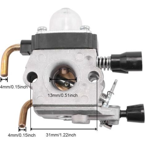 NALOOKAMIC Carburateur FS38 FS45 FS55R pour STIHL FS55 FS46 KM55R HL45 HS45 FS45L FS45C FS46C FS55C FS55RC FC55 KM55 Pièces de Rechange pour débroussailleuse C1Q-S97 C1Q-S186 Carb (1/4)
