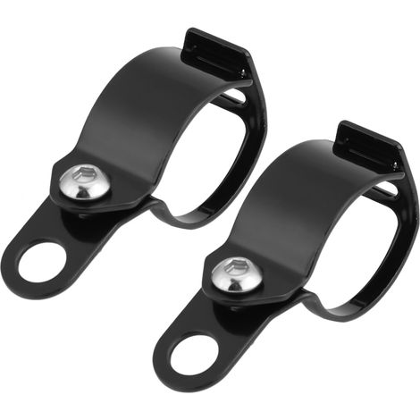 Support Moto Clignotant Support Fixation Fourche Avant 30-45mm Scooter Noir (Lot de 2) (1/3)