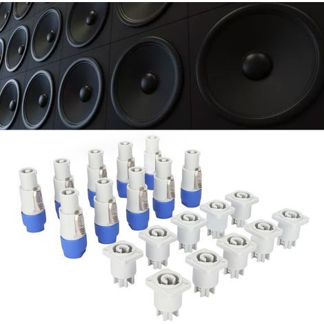 Conector de alimentación de 3 pines, 250 V, 20 A para proyector y sistema de iluminación de escenario, plug and play, conector macho/hembra para altavoz y luz. (1/5)