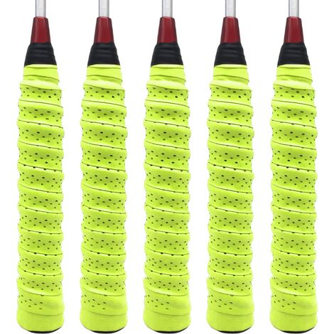 1/5 Stück superabsorbierendes Klebeband für Badmintonschläger, rutschfestes EVA-Overgrip, schweißabsorbierend, für besseren Halt.
