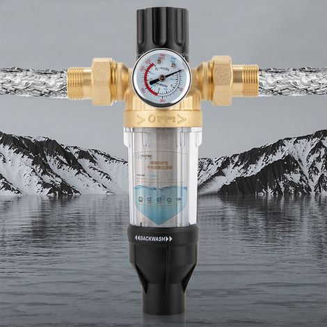 Vorfilter Rückspülfilter Häuser Schulen Wasserfilter mit Dichtband 3/4 Zoll