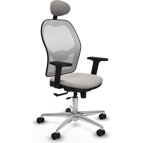 Silla de oficina piqueras y crespo Jorquera blanco cuero sintético (1/2)