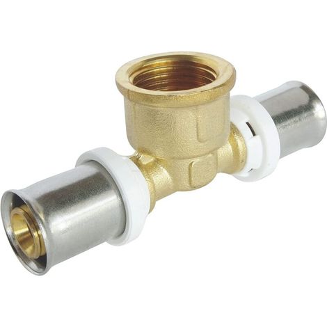 Raccord Multicouche à sertir Té femelle Ø26 - F3/4" (20/27) - Ø26 (1/3)
