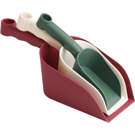 Gartenkelle Handwerkzeuge Pflanzen und Umpflanzen Ergonomischer Griff 3 teilig Grün und Burgunderrot (1/5)