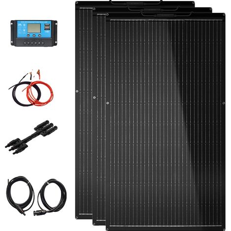 Kit de paneles solares, diseño flexible, alta eficiencia, kit de 360 W (1/2)