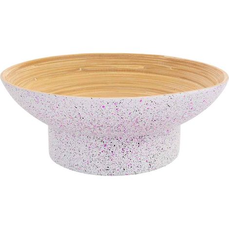 Centro de mesa de bambú beige D30x10h cm (1/5)