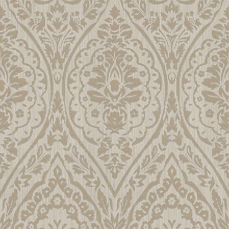 Baroque wallcovering wall Profhome 961956 textile wallpaper textured baroque style matt brown beige 5.33 m2 (57 ft2) (1/5)