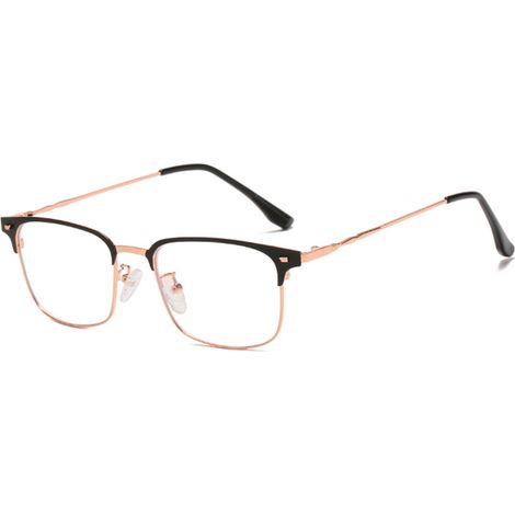 Gafas con filtro de luz azul (4-400 nm) para videojuegos, montura retro ligera. (1/5)