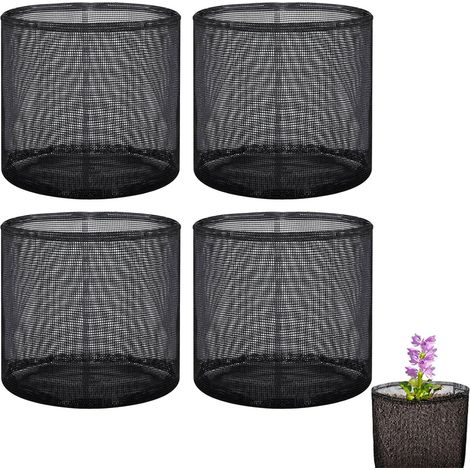 Panier d étang Sacs Plantation Aquatique Pot Fleurs Maille Respirante Paniers Étang Tissu Respirant Panier Flottant Plantes (1/4)