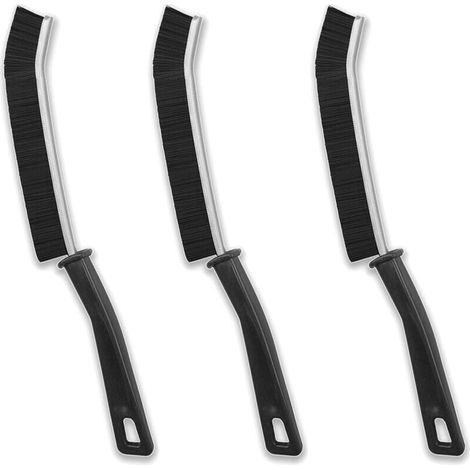 3 Pcs Brosse de Nettoyage Rainure Fenetre Bristled Crevice Cleaning Brush pour Porte Fenêtre Rail de Cuisine Brosse Joint Carrelage (1/5)
