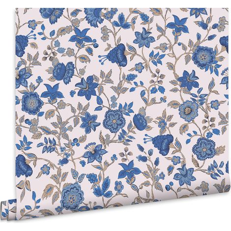 Joules Vliestapete Trailing Scot Blau 10mx52cm