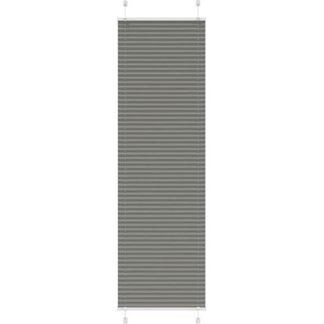 Plissee Anthrazit 65x200 cm Stoffbreite 64,4 cm Polyester