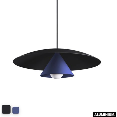 Lampe de suspension - OLEMI NOIR - INDIGO (1/3)