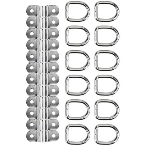 Crochet d'arrimage de remorque de voiture, anneau en D, arrimage sécurisé, crochets d'ancrage de remorquage pour camions, camping-car, Van, Atv, Suv, bateau