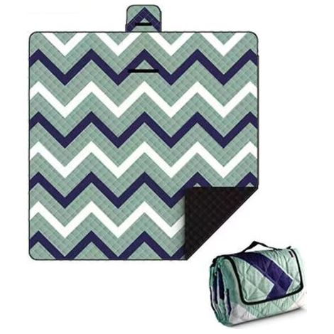 Tapis de plage anti-sable, tapis de pique-nique d'extérieur avec sac de rangement compact pour les voyages, le camping, la randonnée et les festivals de musique, couverture de pique-nique portable et (1/5)