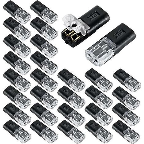 Kit de 30 connecteurs de fils sans outil, compatible avec les éclairages LED, les remorques et les projets de bricolage. (1/5)
