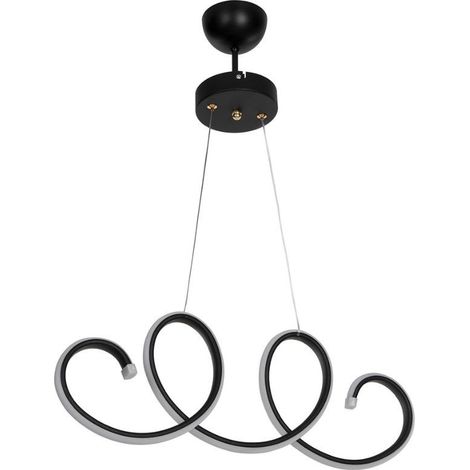 Lampada a sospensione LED forma spirale Afra MDL4441 colore nero (1/4)