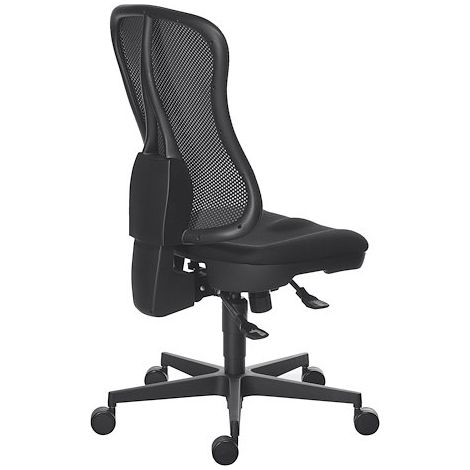 Chaise de bureau HEAD POINT noir - Synchrone (1/5)