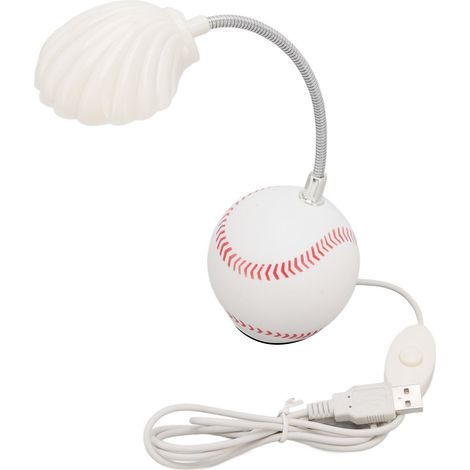 LED Table Lamp, Baseball Base, Shell-Shaped Light Head, Flexible and Portable, Mini USB Desk Lamp for Home, School and Office (1/5)