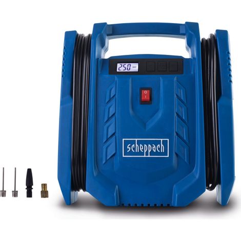 Compressore Portatile 8bar 120W 24l/min Oil-Free Scheppach air force7 mini