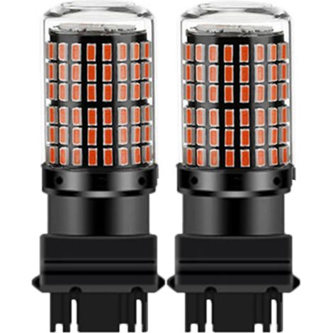 Lot de 2 ampoules LED rouges 3157 pour feux arrière , Compatible Canbus (1/5)