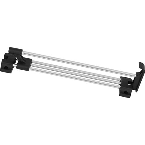 Rail de Penderie Rétractable en Chrome pour Armoire, Tiroir à Vêtements, Porte-Serviettes et Cintres (1/5)