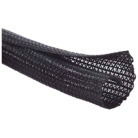 13mm-3m Gaine Câble Auto-Fermeture Manchon de Câble Cache Câble Range Câble Gestion des Câbles pour Ordinateur. Automobile - Noir (1/4)