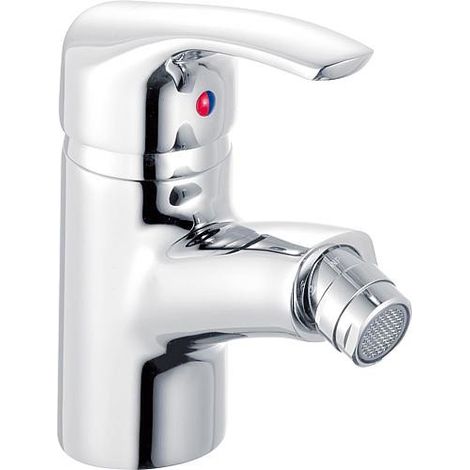 Melangeur Bidet Serie Ascona avec garniture d ecoulement , Saillie 115 mm, chrome