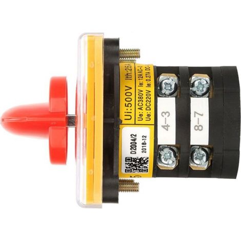 Commutateur à 3 positions Sélecteur de commutateur de changement de came rotatif marche/arrêt AC 380V bricolage electrique (1/5)