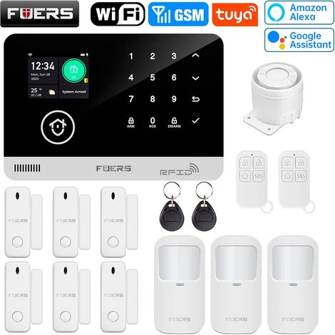 (Pack 5) Système d'alarme intelligent Wi-Fi GSM pour la sécurité de votre domicile  système d'alarme antivol sans fil 433 MHz (1/5)