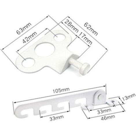 Lot de 2 blanc entrebâilleurs de fenêtre pour , fenêtre à battant, Entrebâilleur de fenêtre à battant, verrou anti-pincement (1/3)