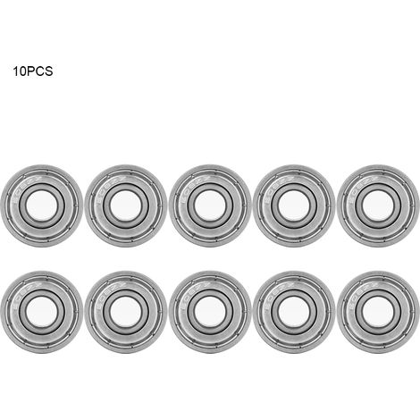 10PCS 608ZZ Double Shielded High Carbon Steel Ball Bearings 8x22x7mm (1/5)