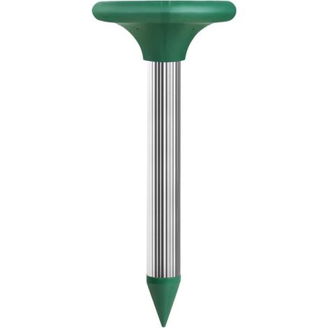 Ultraschall-Vogelabwehrgerät, solarbetriebenes Gerät zur Mäuseabwehr für den Außenbereich, Tiervertreibungsgerät für Garten, Hof, Rasen und Terrasse (Grün) (1/5)