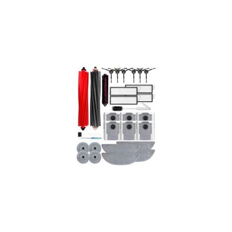 Kit di accessori da 30 pezzi per robot aspirapolvere Roborock S8 Maxv Ultra/S8 Max Ultra: 2 spazzole principali, 6 sacchetti per la polvere a carbone attivo, 4+4 panni per la pulizia, 4 filtri HEPA, 6 (1/4)