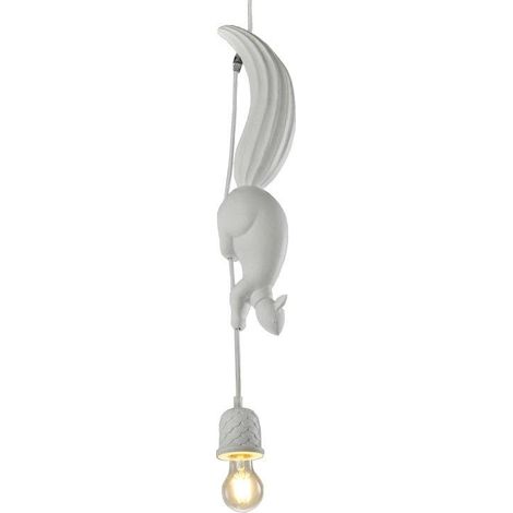 Nordic écureuil résine pendentif LED moderne lampe suspendue lumière pour chambre enfants chambre décor de chambre d'enfants (1/5)