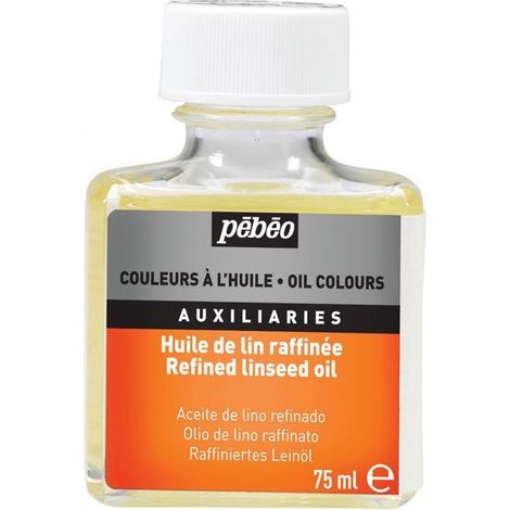 Peinture auxiliaire pour huile - PEBEO - Lin raffinée transparente - 75 ml - Transparent - Avancé