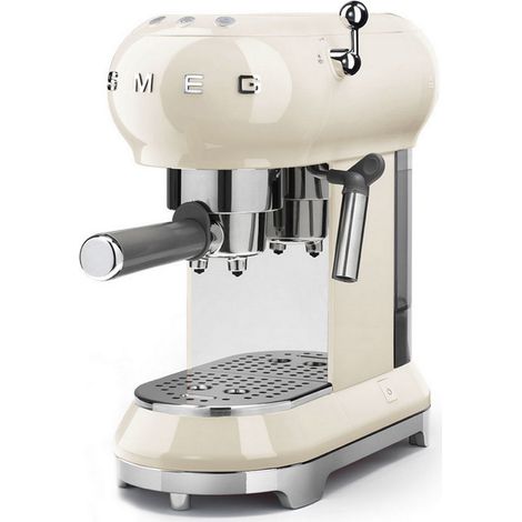 Smeg ECF01CREU - Macchina da Caffè Espresso Manuale, Crema, 1350 W, 15 bar, 1 Lt. (1/5)