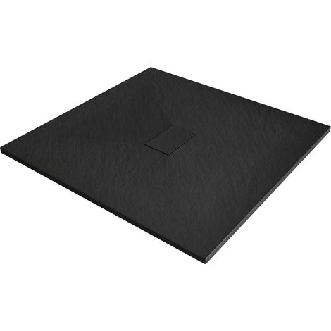 Mexen Hugo plato de ducha cuadrado SMC 100 x 100 cm, negro - 42701010 (1/5)