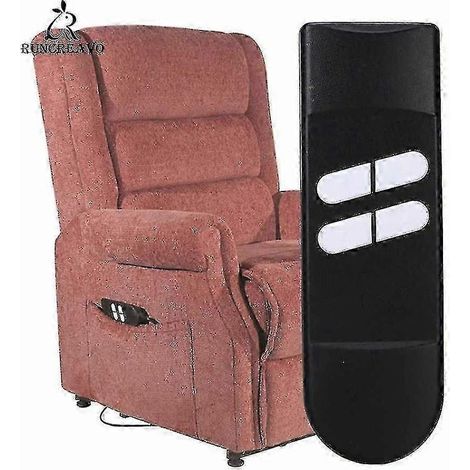 Télécommande noire à 4 boutons pour fauteuil releveur électrique, canapé et télévision, 17 x 6 pouces. (1/5)