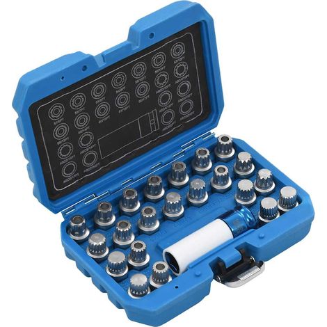 210490 vidaXL 23 Piece Rim Lock Socket Set for VAG (1/5)