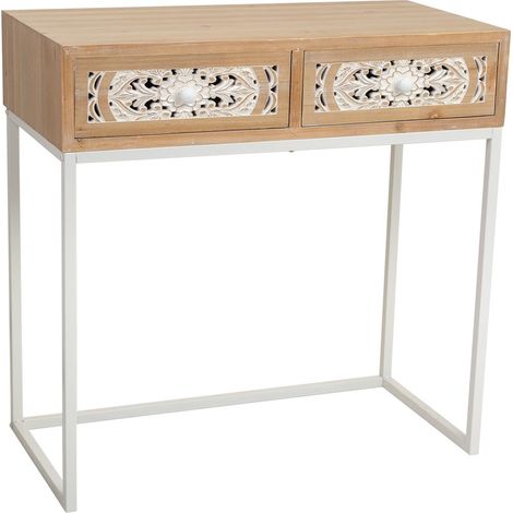Recibidor de madera marrón 80x42x79 (1/5)