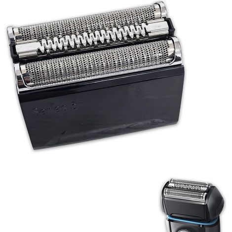 Tête de rasage compatible avec les rasoirs électriques Braun modèles 5020s, 5030s, 5040s, 5050cc, 5070cc, 5080cc, 5090cc, 5748, 5749 - Cassette de tête de rasage, noire (1/5)