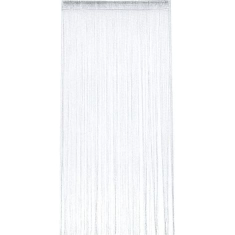 Rideau Occultant Anti Mouche Rideau de Porte Panneau Moustiquaire Pailleté Fil Rideaux Décoration Mural Fenêtre Porte Salle de Frange 100 x 200 cm (1/4)