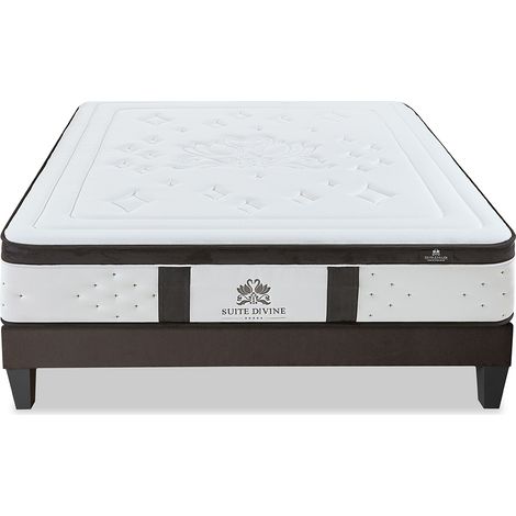 Ensemble Suite Divine - Matelas Supersoft + Sommier - 32 cm d'épaisseur (1/5)