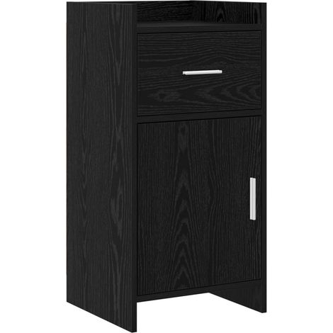 Sideboard Schwarze Eiche 40 x 36 x 80 cm Holzwerkstoff vidaXL (1/5)