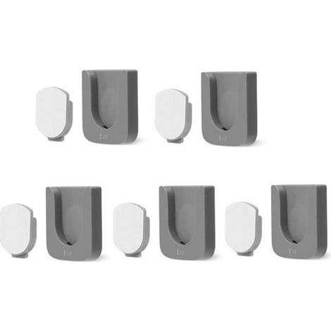 Support Mural Télécommande Magnétique - ABS - Auto-Adhésif - Pour TV Ventilateur Climatiseur - 5 Pièces (1/4)