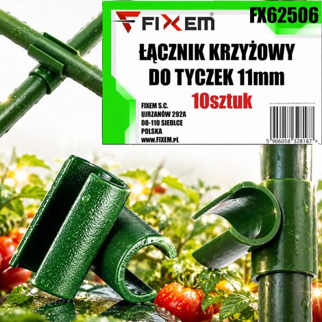 Connettore a croce per pali da 11 mm, 10 pezzi (1/5)